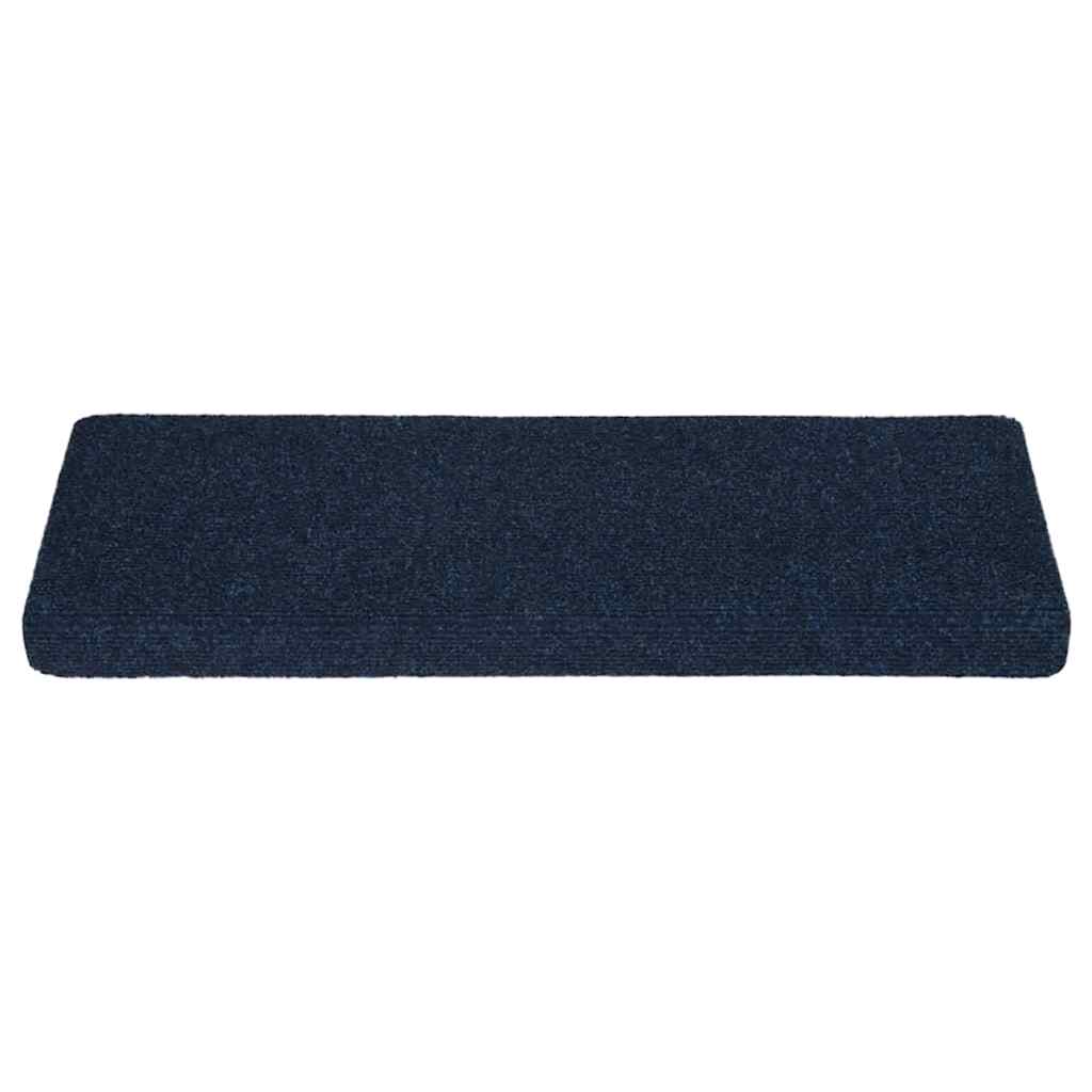 vidaXL Covorașe autoadezive pentru scări, 15 buc., 65x21x4 cm, margini dreptunghiulare, bleumarin vidaXL Covorașe autoadezive pentru scări, 15 buc., 65x21x4 cm, margini dreptunghiulare, bleumarin