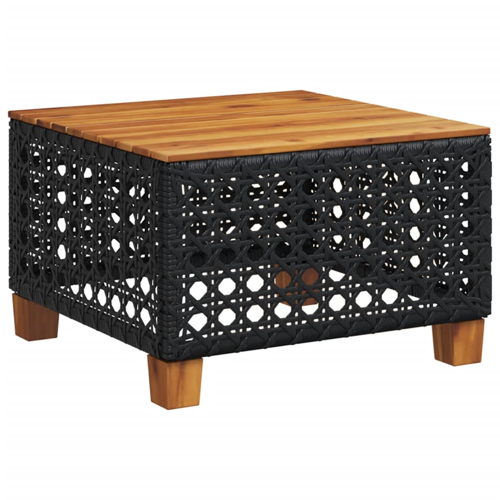 vidaXL Set mobilier de grădină cu perne, 9 piese, negru, poliratan vidaXL Set mobilier de grădină cu perne, 9 piese, negru, poliratan