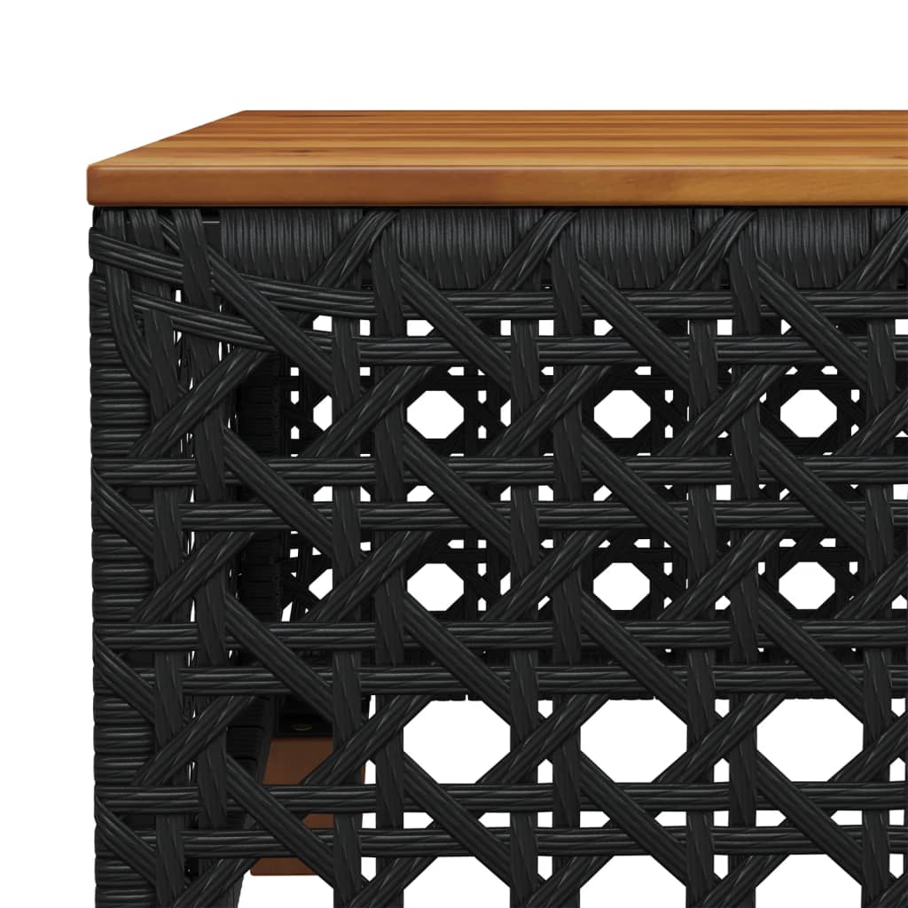 vidaXL Set canapele de grădină cu perne, 10 piese, negru, poliratan vidaXL Set canapele de grădină cu perne, 10 piese, negru, poliratan