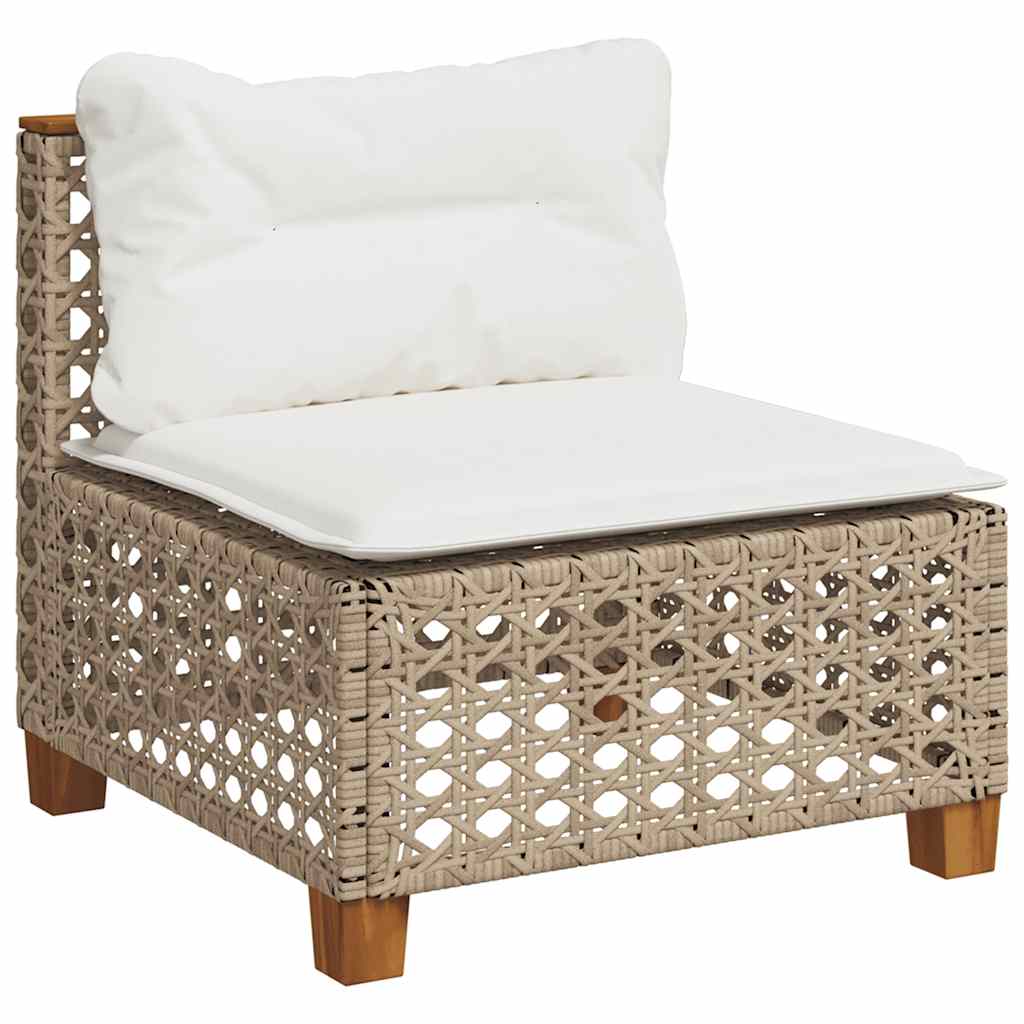 vidaXL Set canapele de grădină cu perne, 11 piese, bej, poliratan vidaXL Set canapele de grădină cu perne, 11 piese, bej, poliratan