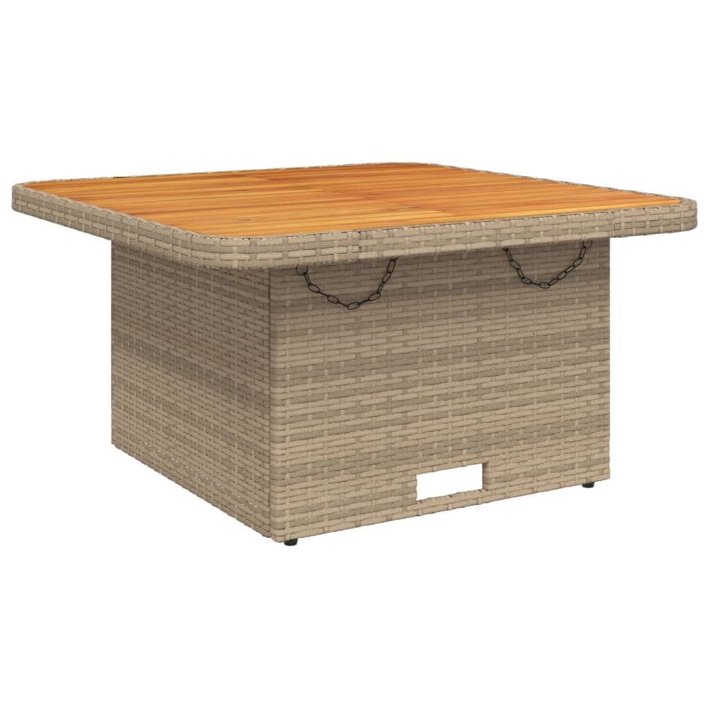 vidaXL Set bistro cu perne, 3 piese, bej, poliratan