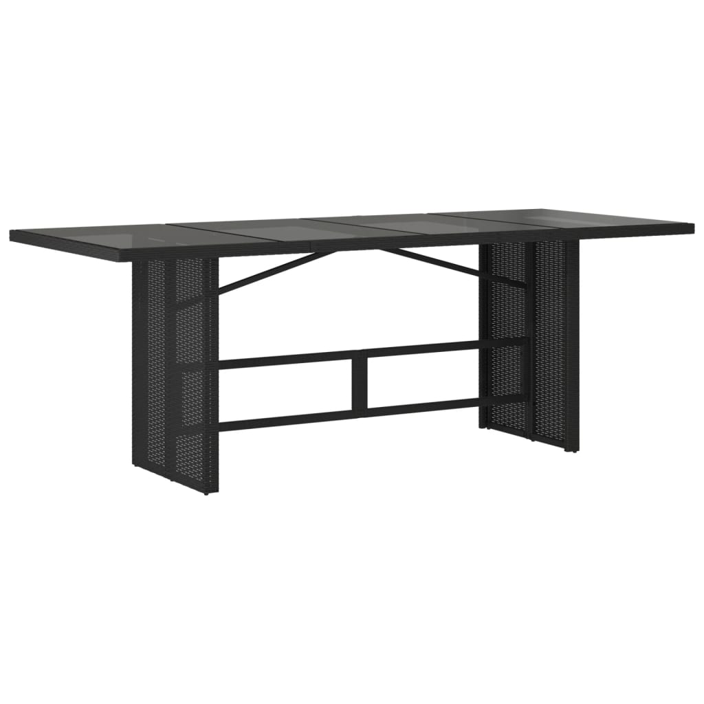 vidaXL Set mobilier de grădină cu perne, 9 piese, negru, poliratan vidaXL Set mobilier de grădină cu perne, 9 piese, negru, poliratan