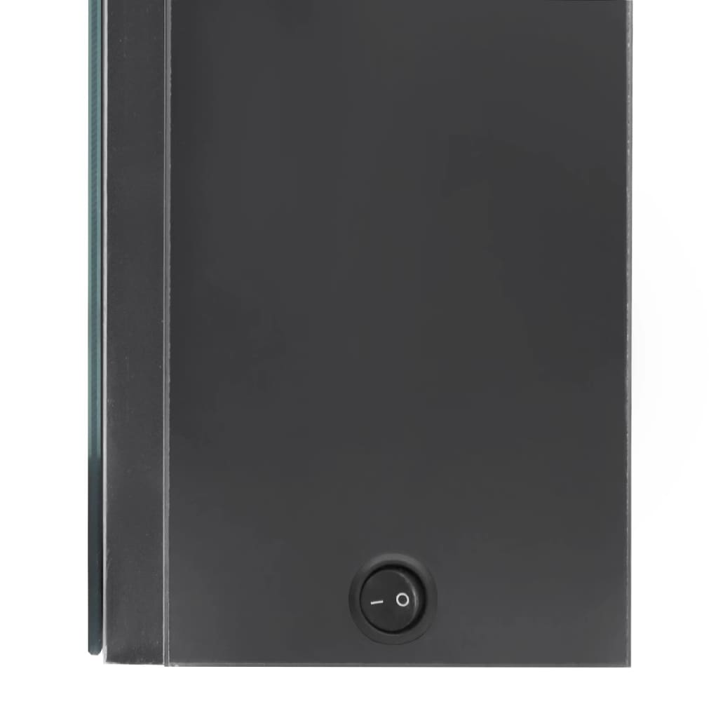 vidaXL Dulap de baie cu oglindă și LED, gri, 50x13x70 cm vidaXL Dulap de baie cu oglindă și LED, gri, 50x13x70 cm