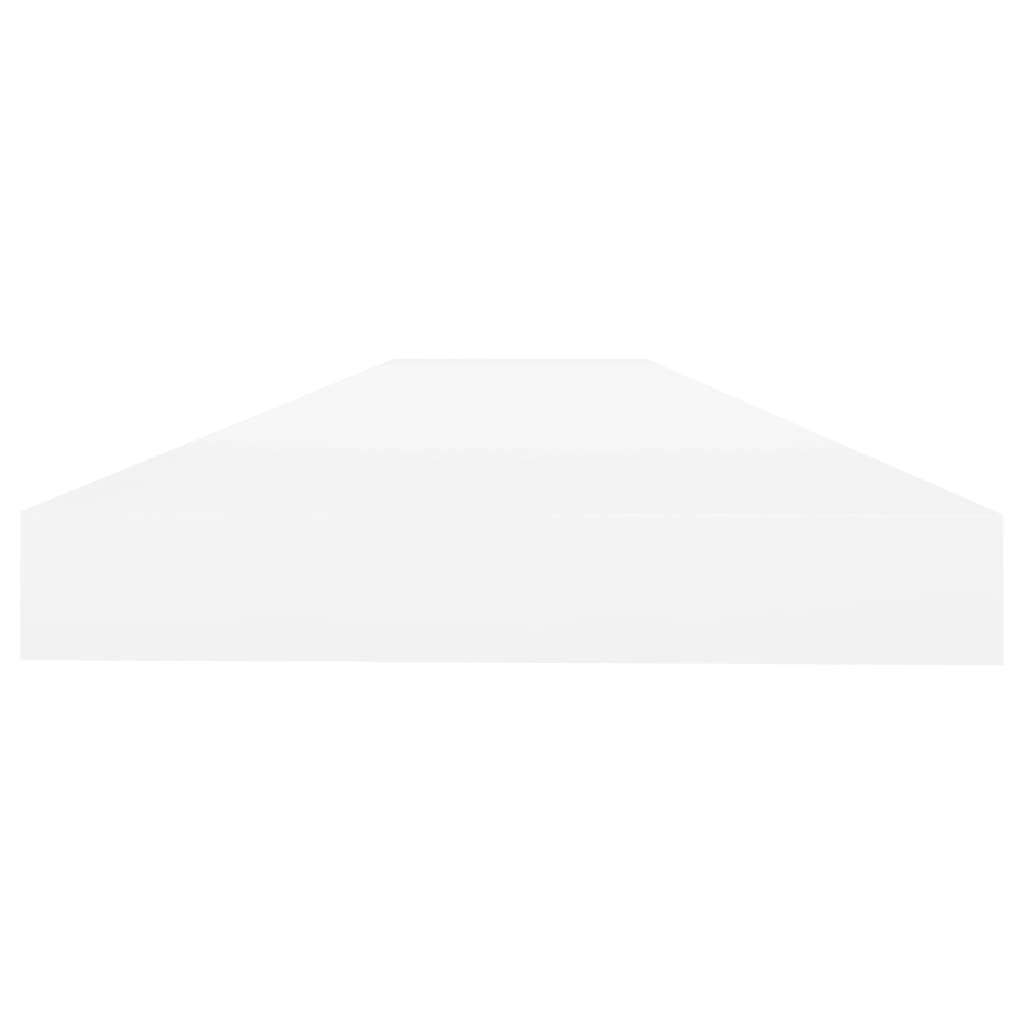 vidaXL Raft de perete suspendat, stejar și alb, 90x23,5x3,8 cm, MDF