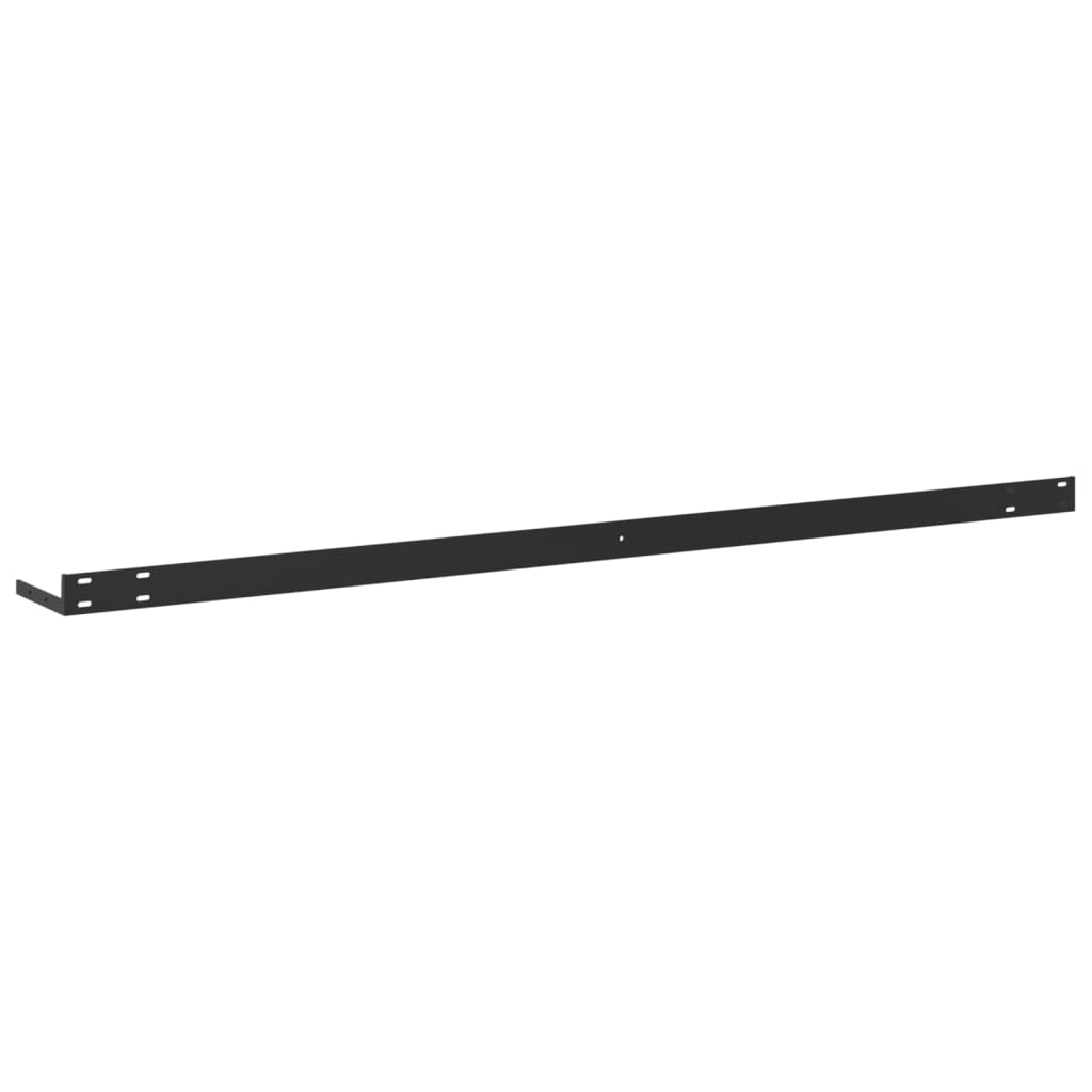 vidaXL Rafturi perete suspendate 4 buc. stejar/alb 120x23,5x3,8 cm MDF