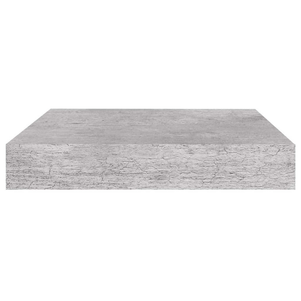 vidaXL Rafturi perete suspendate 4 buc. gri beton 23x23,5x3,8 cm MDF
