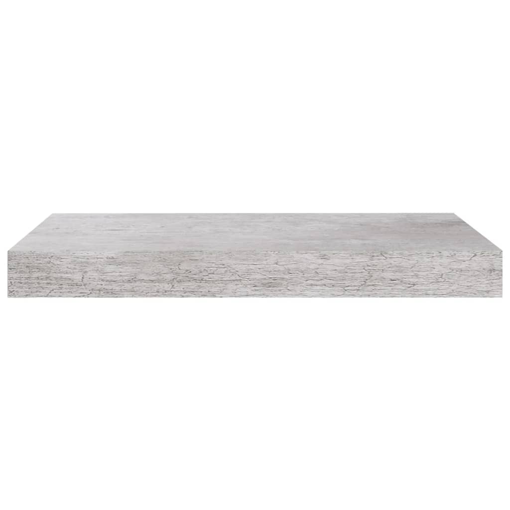 vidaXL Rafturi de perete suspendate 2 buc. gri beton 40x23x3,8 cm MDF