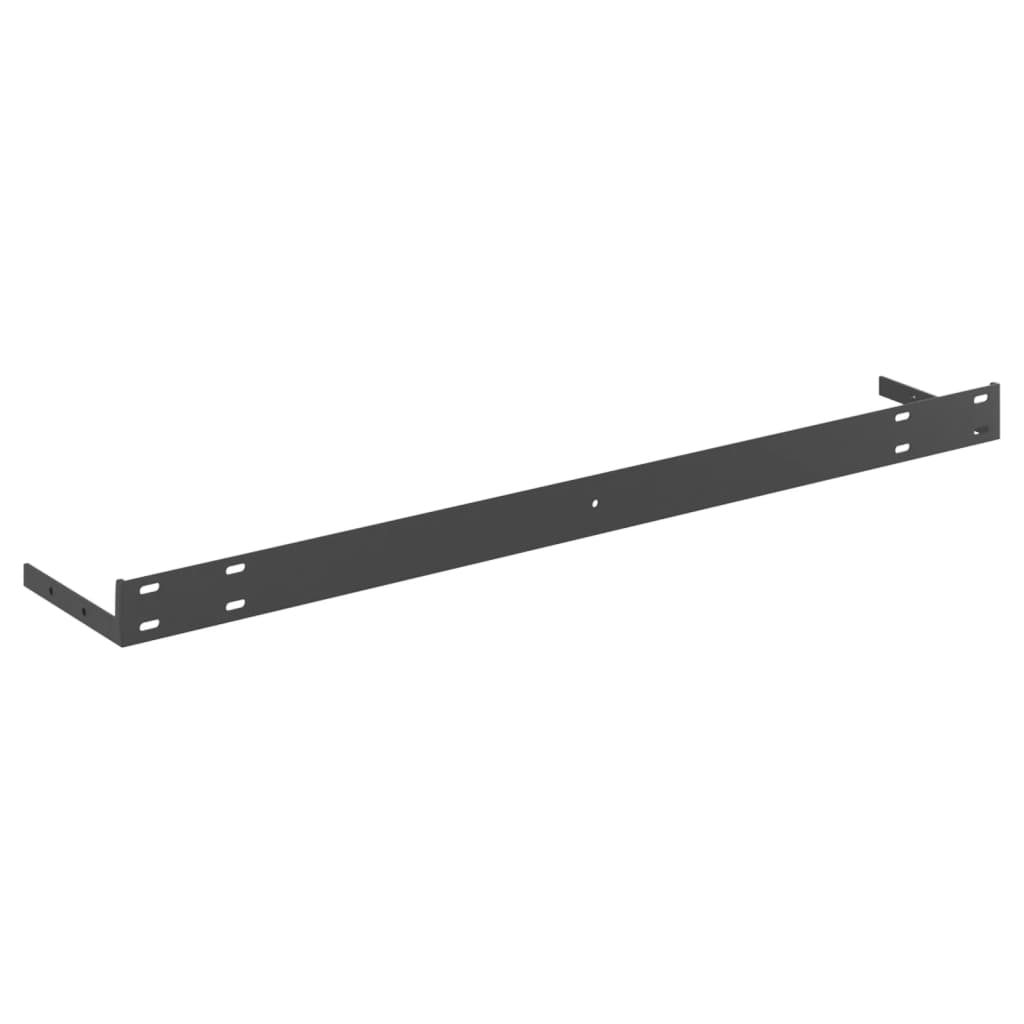 vidaXL Rafturi de perete suspendate,4 buc,gri beton,80x23,5x3,8 cm,MDF