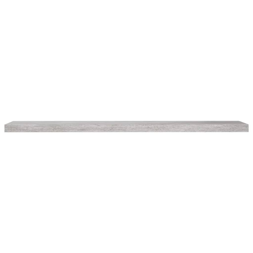 vidaXL Rafturi perete suspendate 2 buc. gri beton 120x23,5x3,8 cm MDF vidaXL Rafturi perete suspendate 2 buc. gri beton 120x23,5x3,8 cm MDF