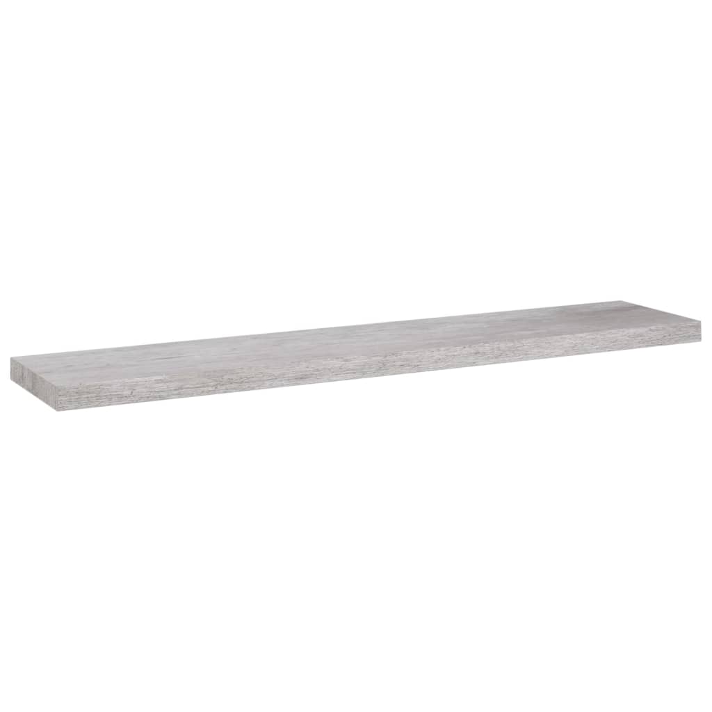 vidaXL Rafturi perete suspendate 4 buc. gri beton 120x23,5x3,8 cm MDF vidaXL Rafturi perete suspendate 4 buc. gri beton 120x23,5x3,8 cm MDF