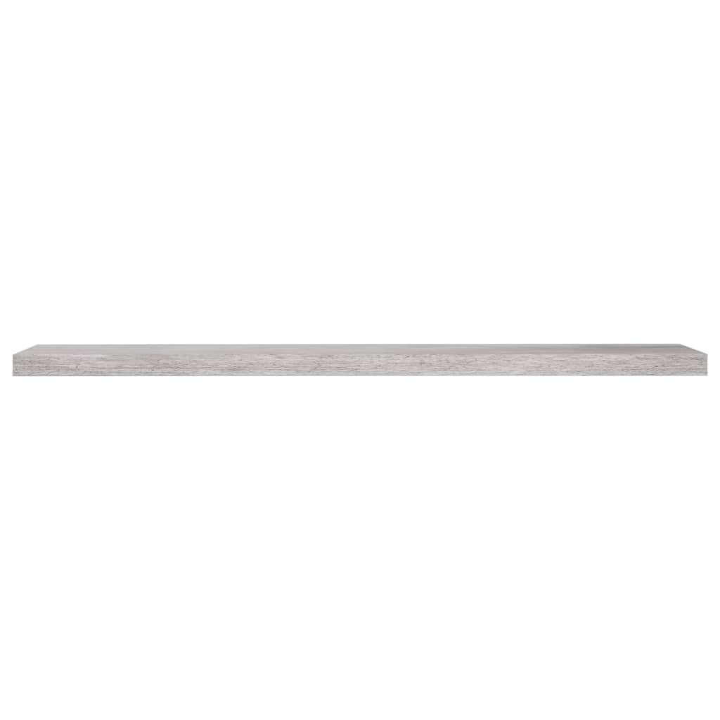 vidaXL Rafturi perete suspendate 4 buc. gri beton 120x23,5x3,8 cm MDF vidaXL Rafturi perete suspendate 4 buc. gri beton 120x23,5x3,8 cm MDF