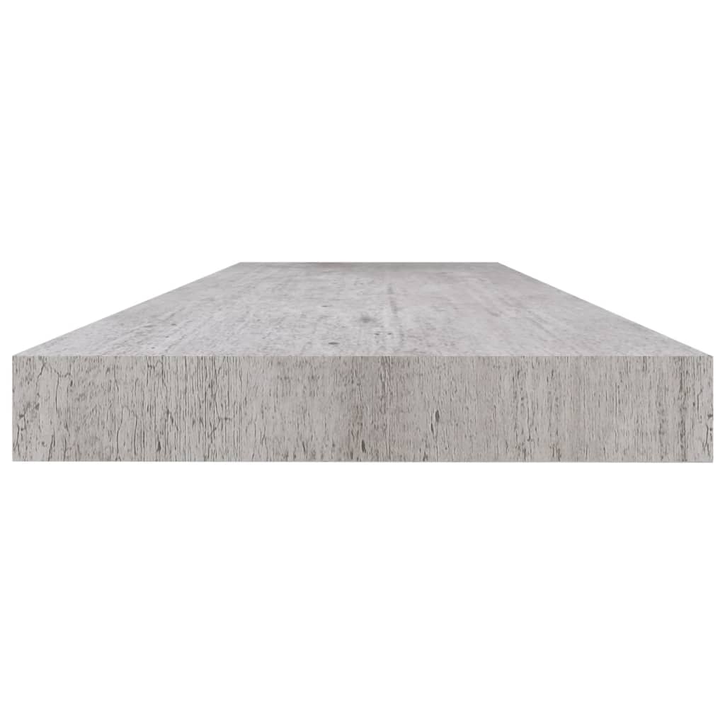 vidaXL Rafturi perete suspendate 4 buc. gri beton 120x23,5x3,8 cm MDF vidaXL Rafturi perete suspendate 4 buc. gri beton 120x23,5x3,8 cm MDF