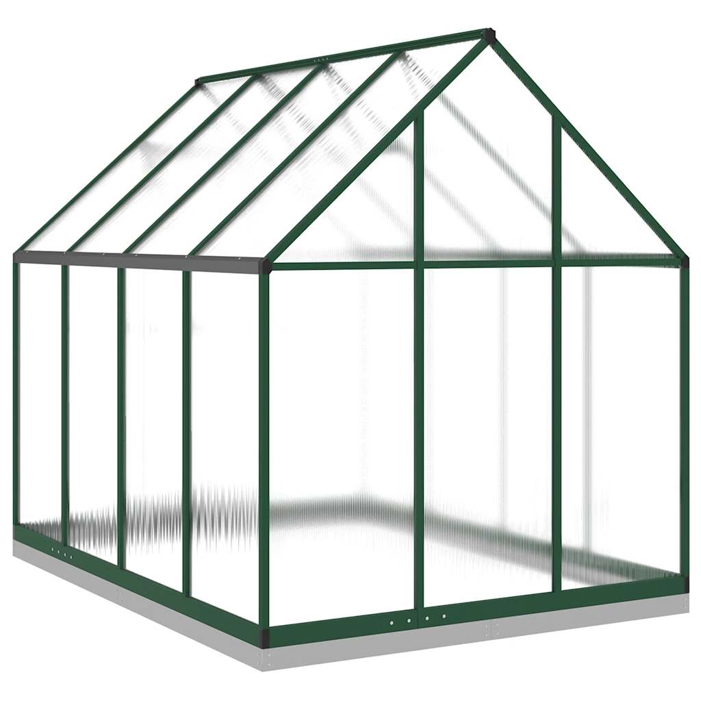 vidaXL Sere cu cadru de bază, verde, 224x169x202 cm, aluminiu vidaXL Sere cu cadru de bază, verde, 224x169x202 cm, aluminiu