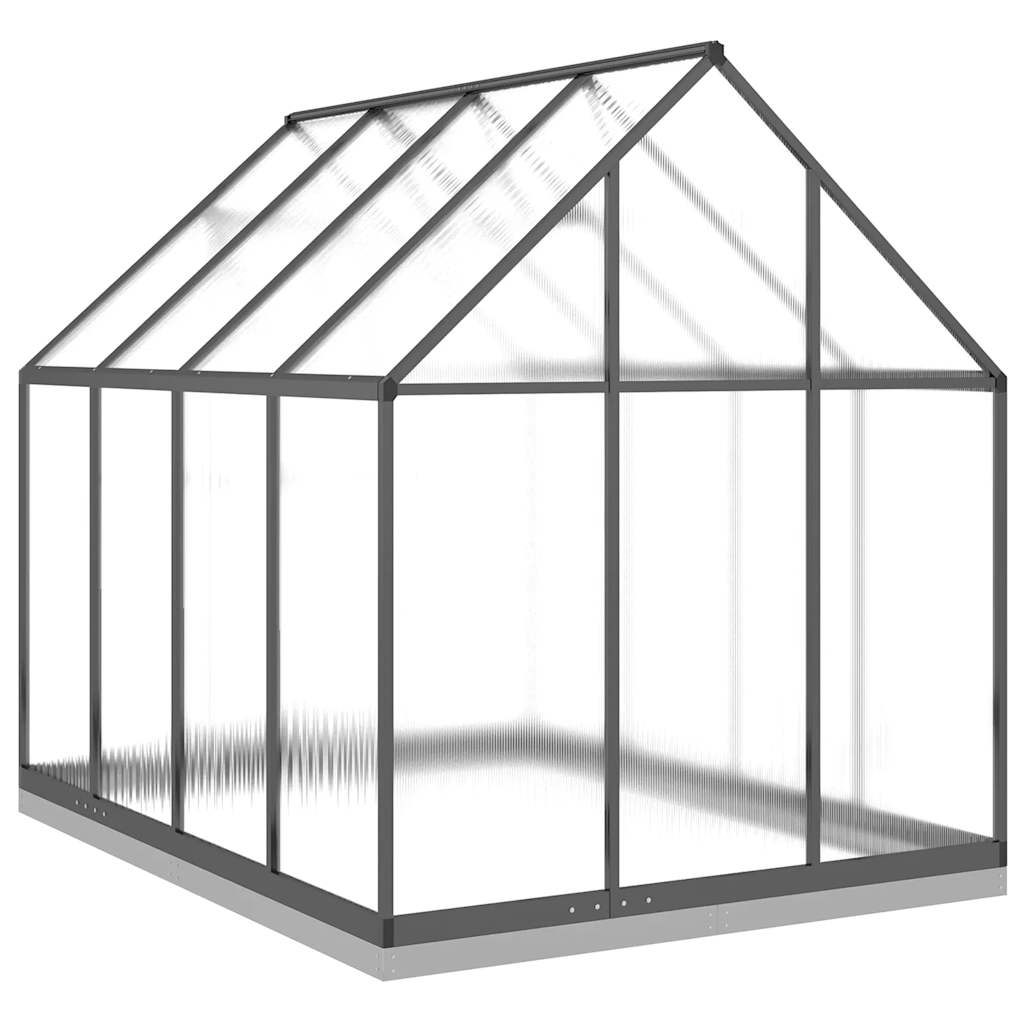 vidaXL Sere cu cadru de bază, antracit, 224x169x202 cm, aluminiu vidaXL Sere cu cadru de bază, antracit, 224x169x202 cm, aluminiu