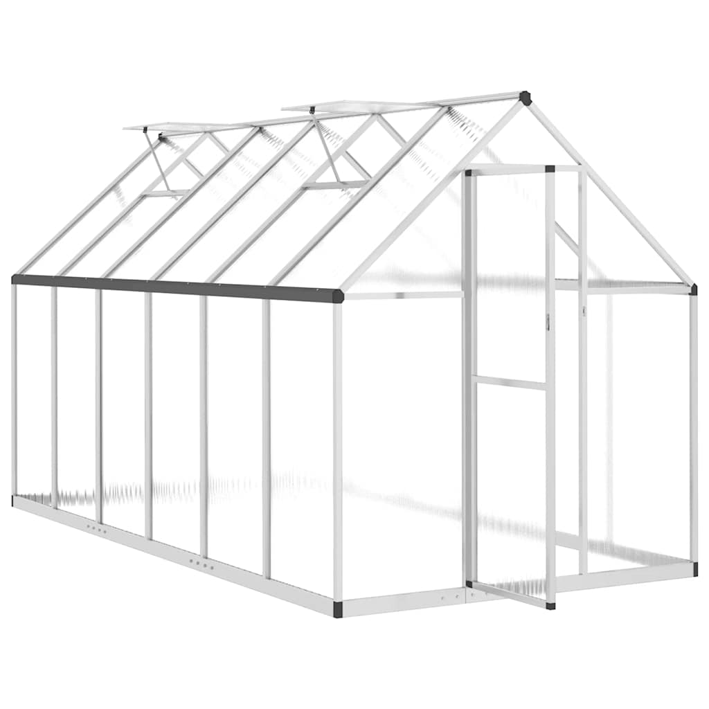 vidaXL Sere cu cadru de bază, argintiu, 334x169x195 cm, aluminiu vidaXL Sere cu cadru de bază, argintiu, 334x169x195 cm, aluminiu