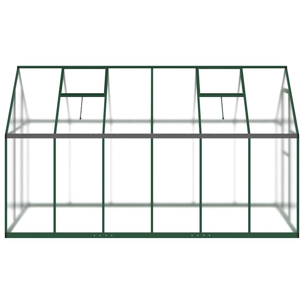 vidaXL Sere cu cadru de bază, verde, 334x169x195 cm, aluminiu vidaXL Sere cu cadru de bază, verde, 334x169x195 cm, aluminiu