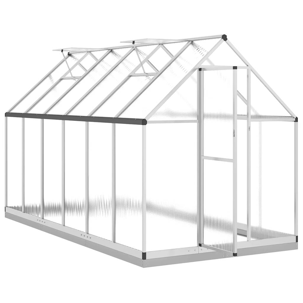 vidaXL Sere cu cadru de bază, argintiu, 334x169x202 cm, aluminiu vidaXL Sere cu cadru de bază, argintiu, 334x169x202 cm, aluminiu