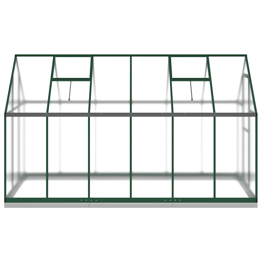 vidaXL Sere cu cadru de bază, verde, 334x169x202 cm, aluminiu vidaXL Sere cu cadru de bază, verde, 334x169x202 cm, aluminiu