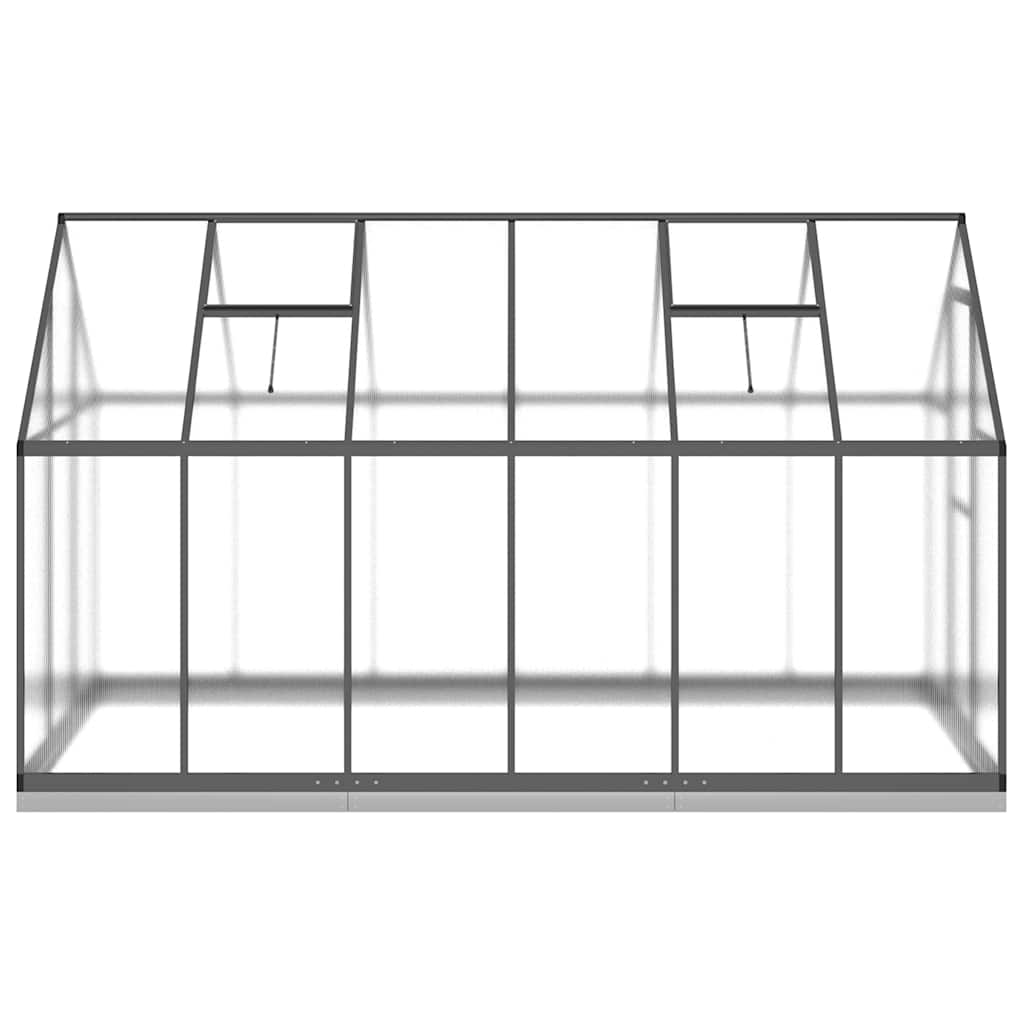 vidaXL Sere cu cadru de bază, antracit, 334x169x202 cm, aluminiu vidaXL Sere cu cadru de bază, antracit, 334x169x202 cm, aluminiu
