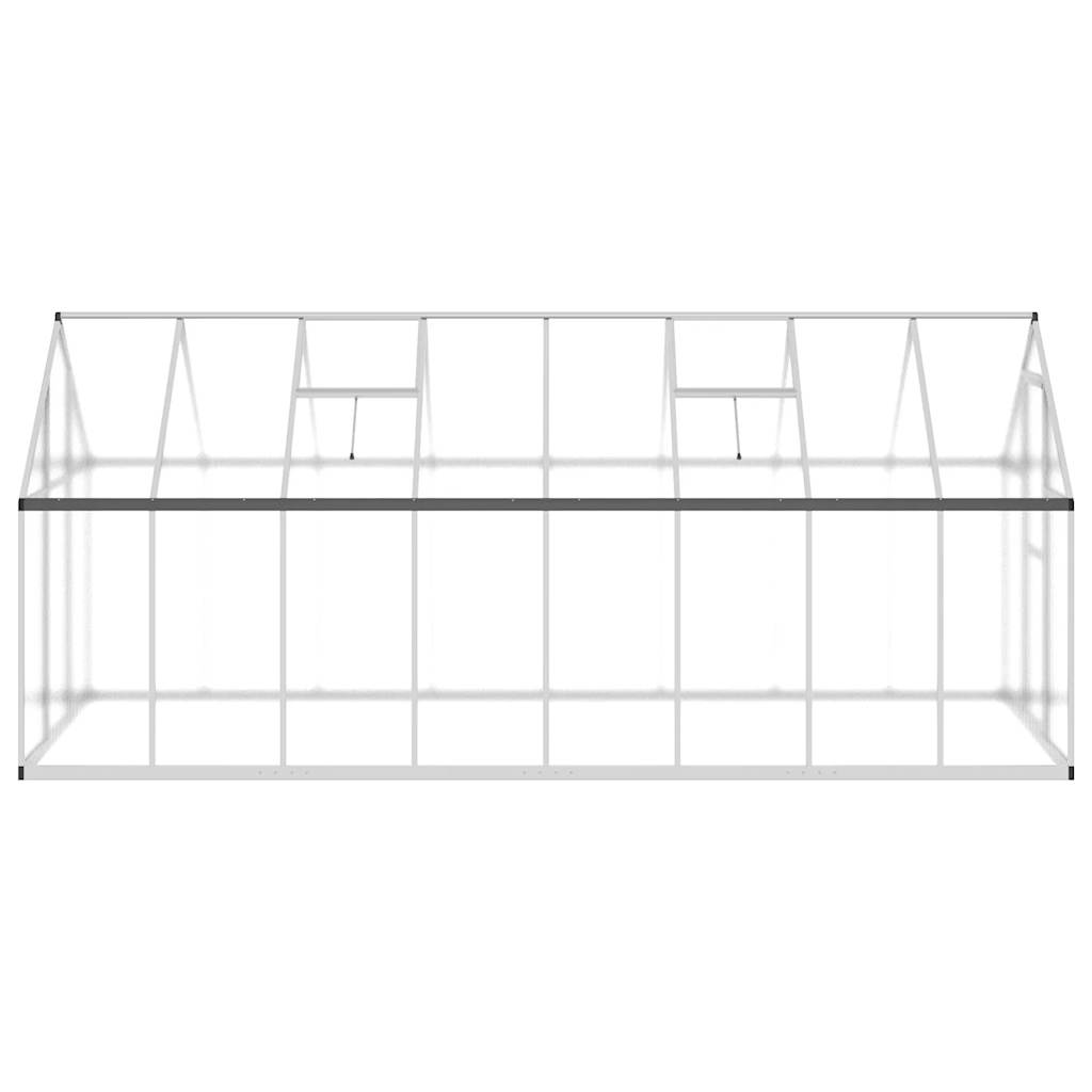 vidaXL Sere cu cadru de bază, argintiu, 445x169x195 cm, aluminiu vidaXL Sere cu cadru de bază, argintiu, 445x169x195 cm, aluminiu