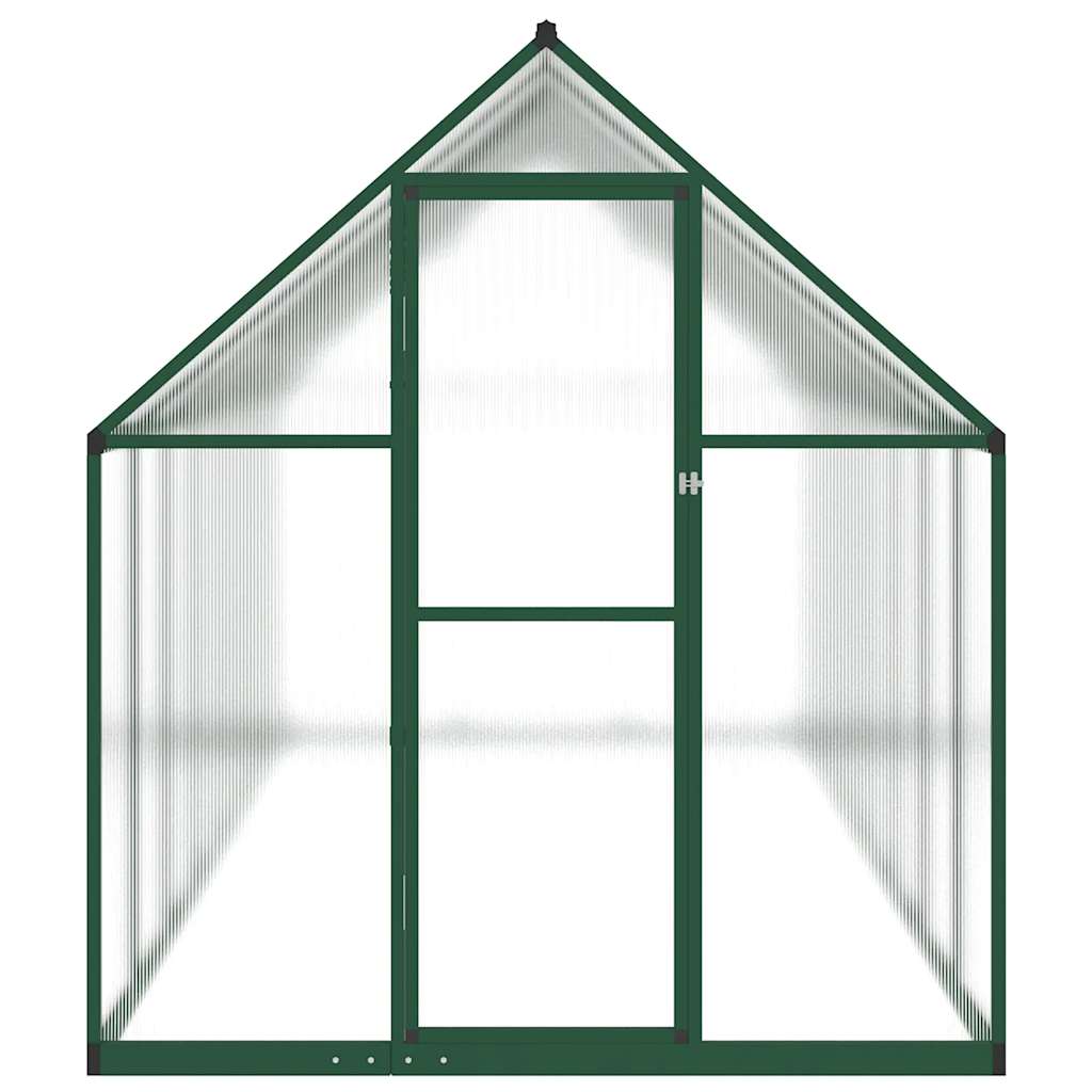 vidaXL Sere cu cadru de bază, verde, 445x169x195 cm, aluminiu vidaXL Sere cu cadru de bază, verde, 445x169x195 cm, aluminiu