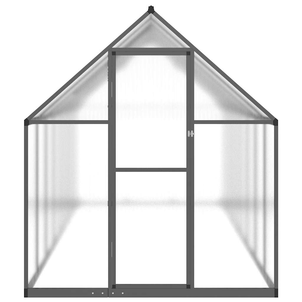 vidaXL Sere cu cadru de bază, antracit, 445x169x195 cm, aluminiu vidaXL Sere cu cadru de bază, antracit, 445x169x195 cm, aluminiu