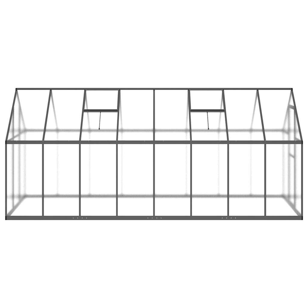 vidaXL Sere cu cadru de bază, antracit, 445x169x195 cm, aluminiu vidaXL Sere cu cadru de bază, antracit, 445x169x195 cm, aluminiu
