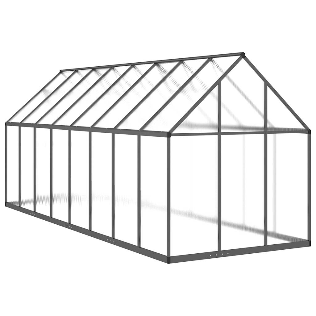 vidaXL Sere cu cadru de bază, antracit, 445x169x195 cm, aluminiu vidaXL Sere cu cadru de bază, antracit, 445x169x195 cm, aluminiu