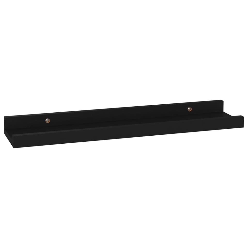 vidaXL Rafturi de perete, 4 buc., negru, 40x9x3 cm vidaXL Rafturi de perete, 4 buc., negru, 40x9x3 cm
