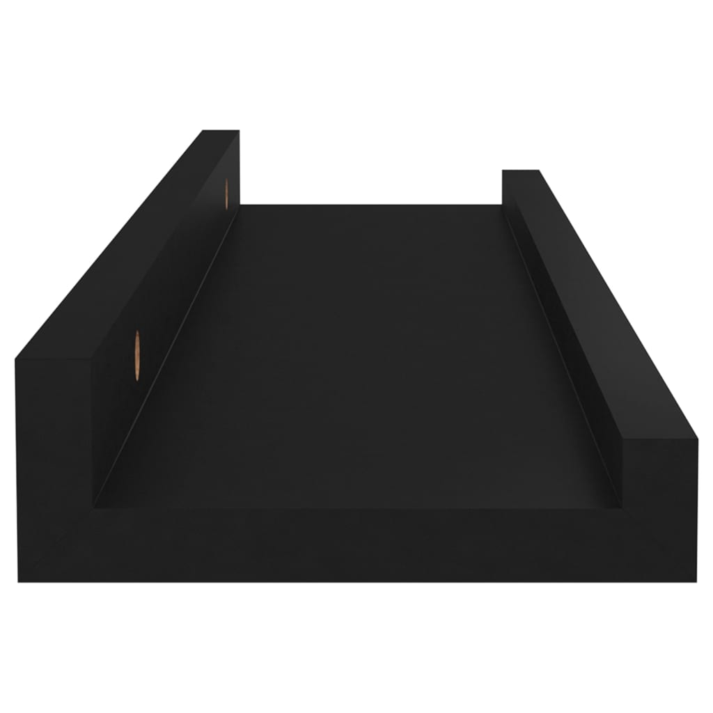 vidaXL Rafturi de perete, 4 buc., negru, 40x9x3 cm vidaXL Rafturi de perete, 4 buc., negru, 40x9x3 cm