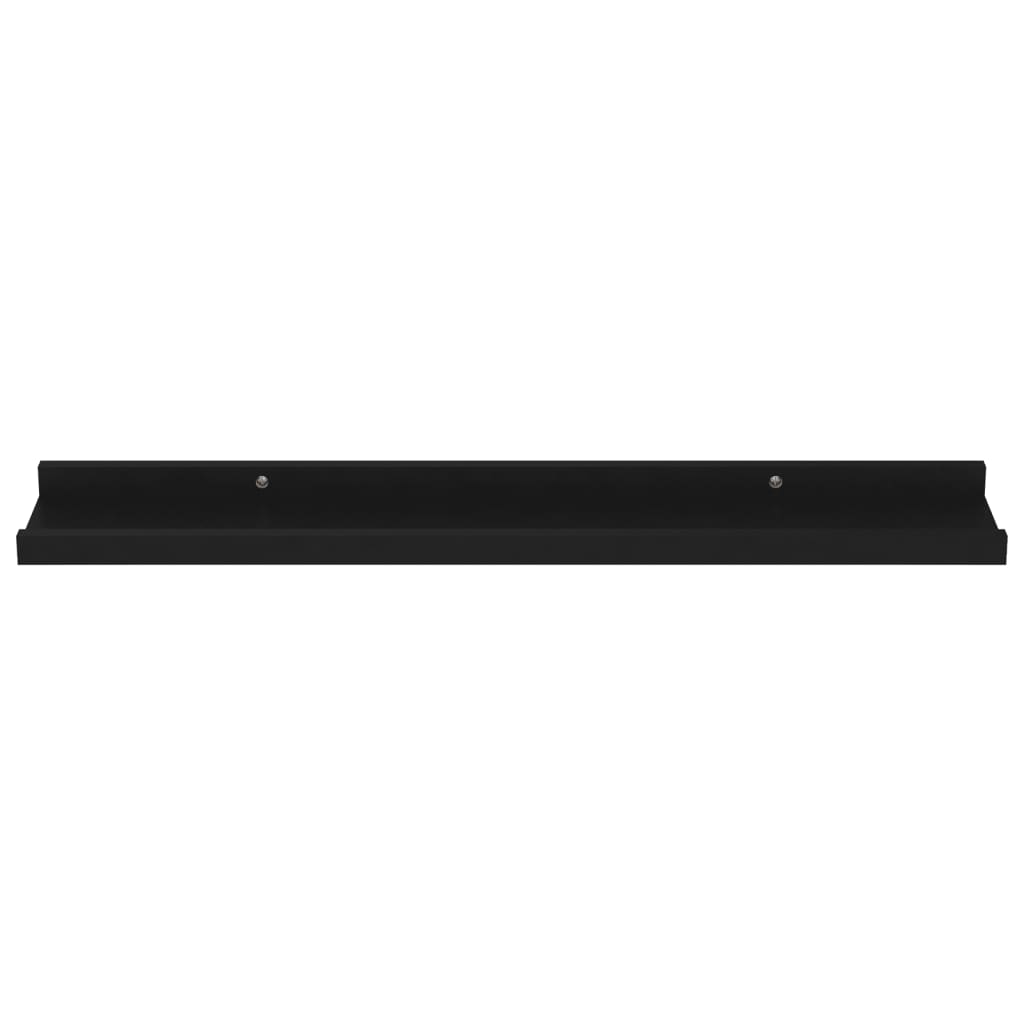 vidaXL Rafturi de perete, 4 buc., negru, 60x9x3 cm vidaXL Rafturi de perete, 4 buc., negru, 60x9x3 cm