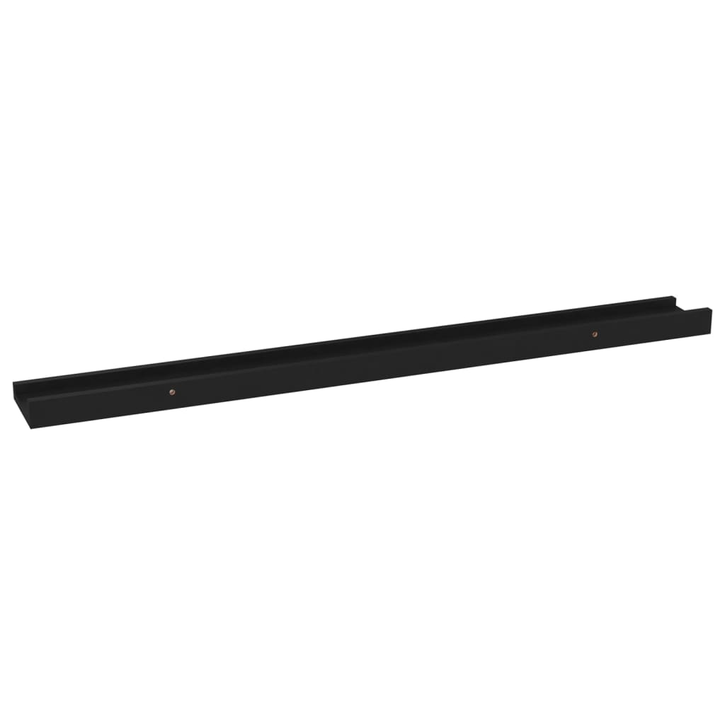 vidaXL Rafturi de perete, 4 buc., negru, 80x9x3 cm vidaXL Rafturi de perete, 4 buc., negru, 80x9x3 cm