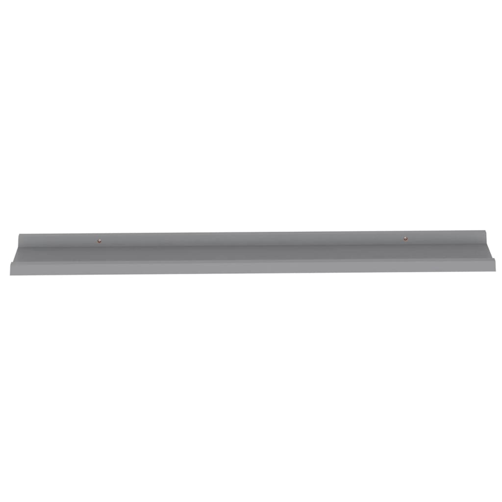 vidaXL Rafturi de perete, 2 buc., gri, 100x9x3 cm