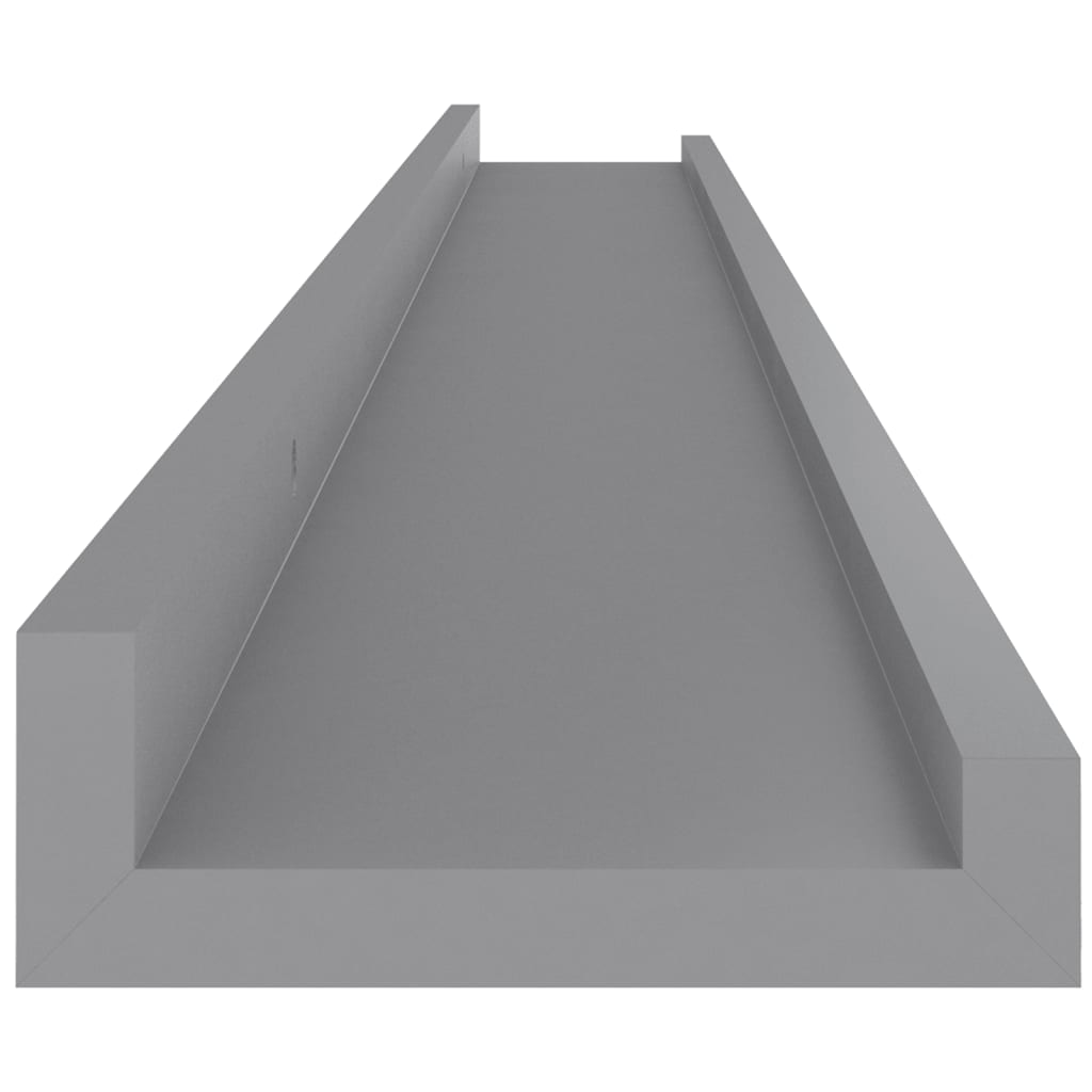 vidaXL Rafturi de perete, 2 buc., gri, 100x9x3 cm