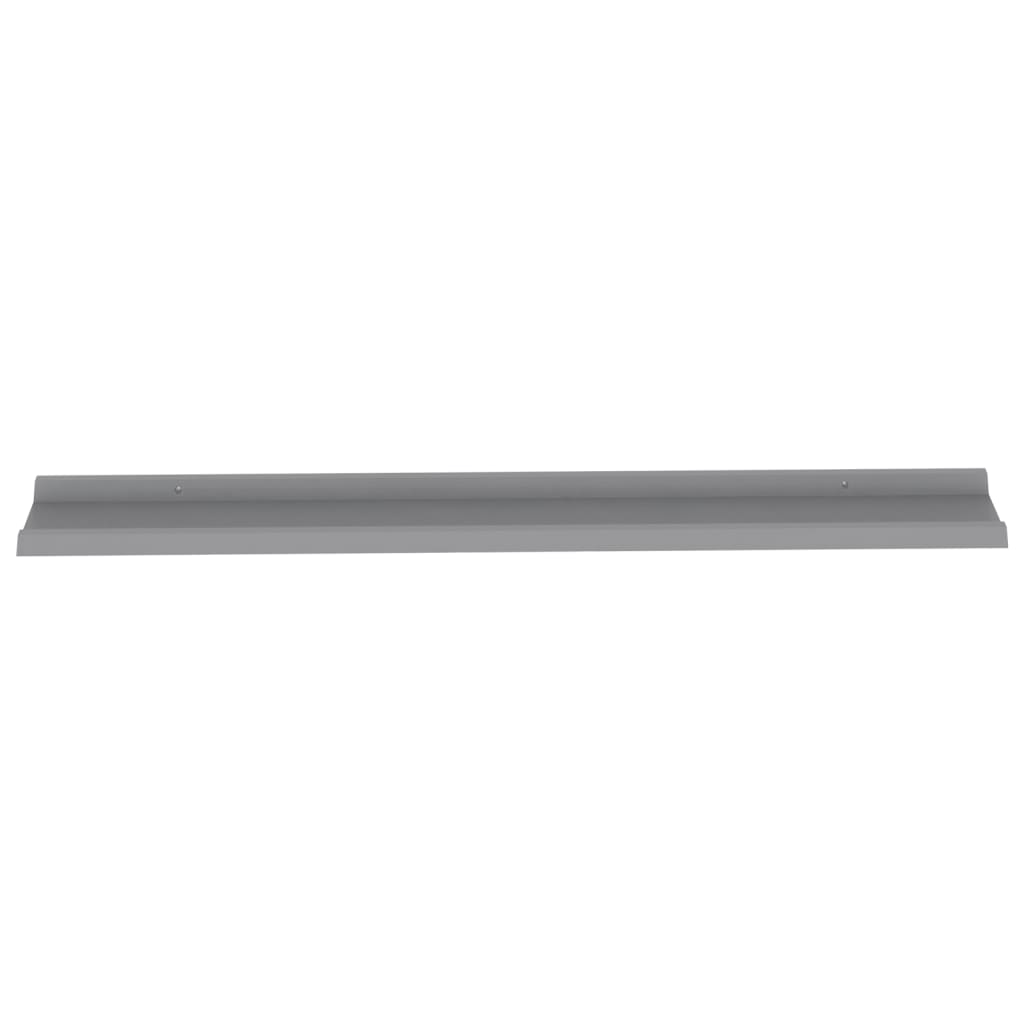 vidaXL Rafturi de perete, 2 buc., gri, 115x9x3 cm vidaXL Rafturi de perete, 2 buc., gri, 115x9x3 cm