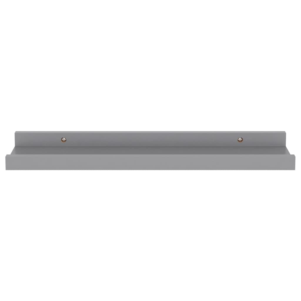vidaXL Rafturi de perete, 4 buc., gri, 40x9x3 cm