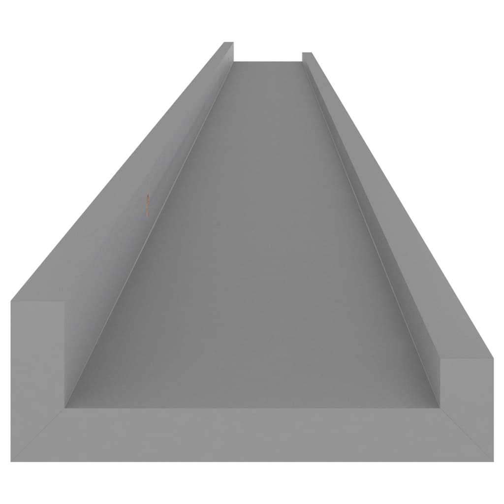 vidaXL Rafturi de perete, 4 buc., gri, 115x9x3 cm