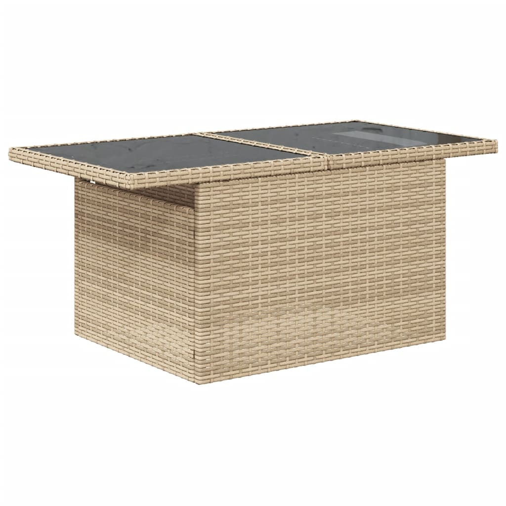 vidaXL Set canapele de grădină cu perne, 10 piese, bej, poliratan