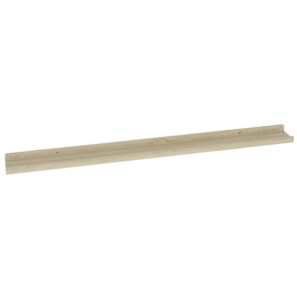 vidaXL Rafturi de perete, 2 buc., stejar sonoma, 100x9x3 cm vidaXL Rafturi de perete, 2 buc., stejar sonoma, 100x9x3 cm