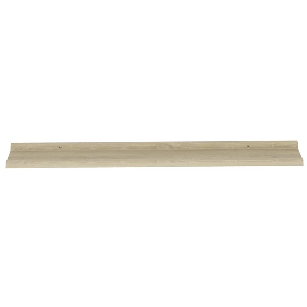 vidaXL Rafturi de perete, 2 buc., stejar sonoma, 100x9x3 cm vidaXL Rafturi de perete, 2 buc., stejar sonoma, 100x9x3 cm