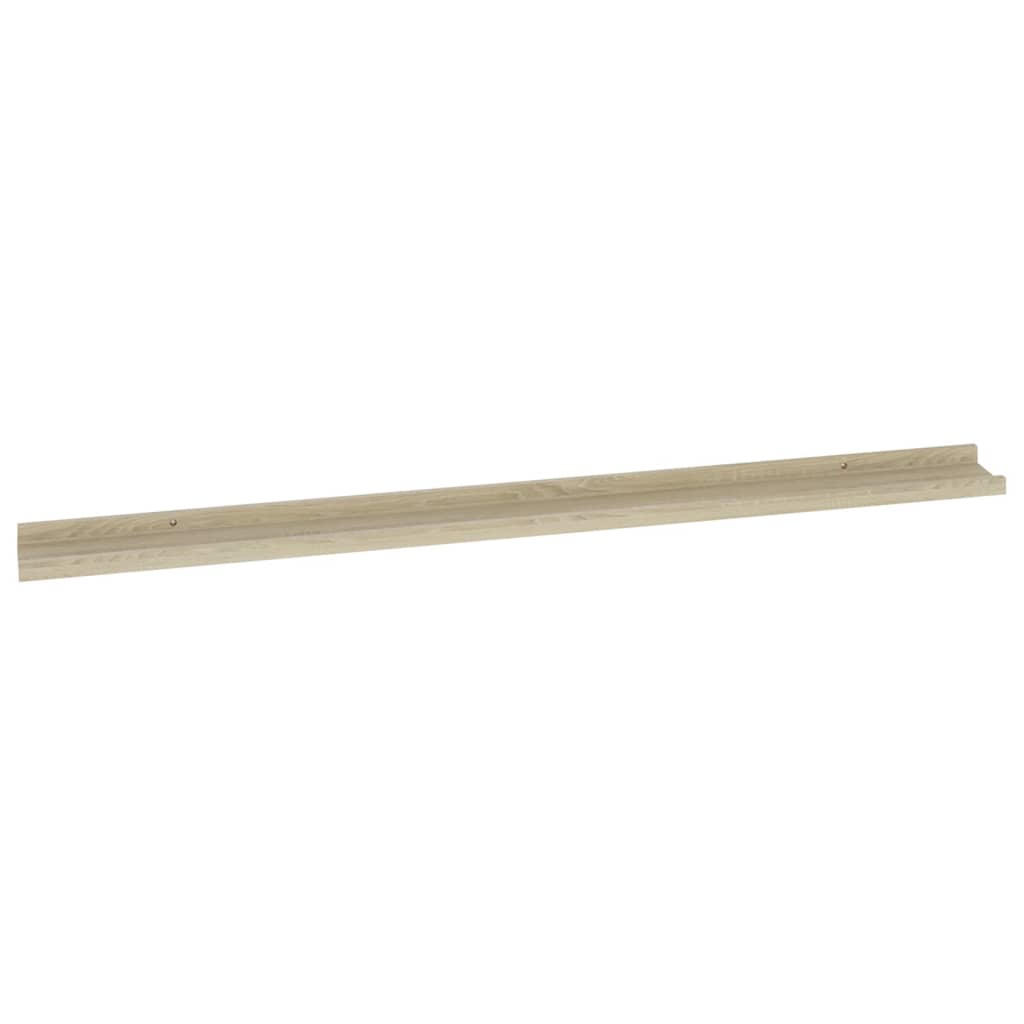 vidaXL Rafturi de perete, 4 buc., stejar sonoma, 115x9x3 cm vidaXL Rafturi de perete, 4 buc., stejar sonoma, 115x9x3 cm