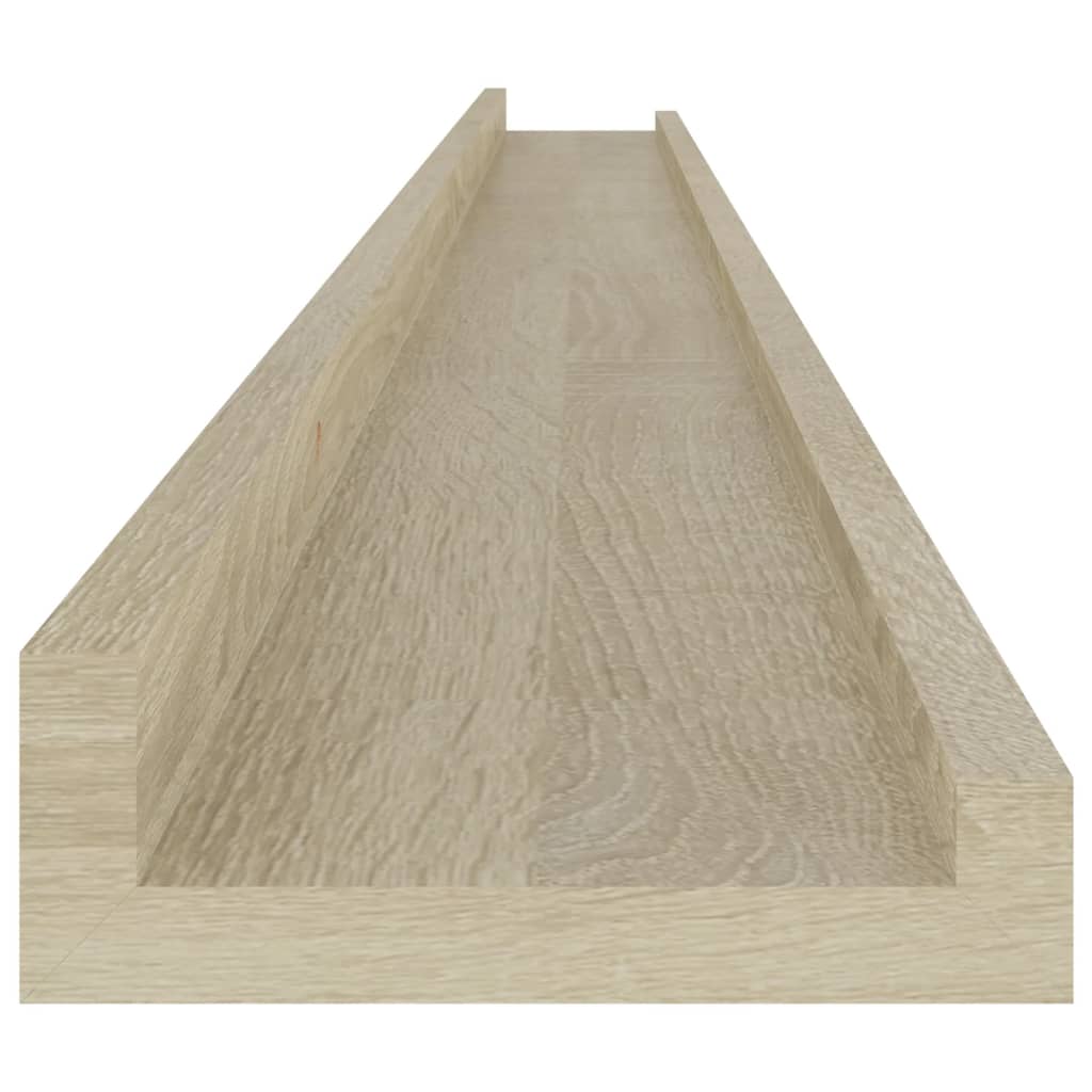 vidaXL Rafturi de perete, 4 buc., stejar sonoma, 115x9x3 cm vidaXL Rafturi de perete, 4 buc., stejar sonoma, 115x9x3 cm