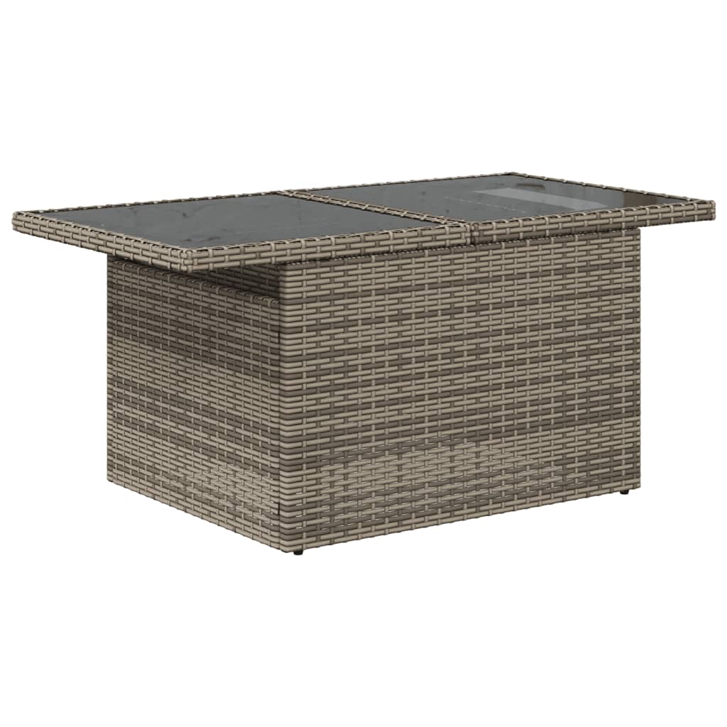 vidaXL Set canapea de grădină cu perne, 5 piese, gri, poliratan vidaXL Set canapea de grădină cu perne, 5 piese, gri, poliratan