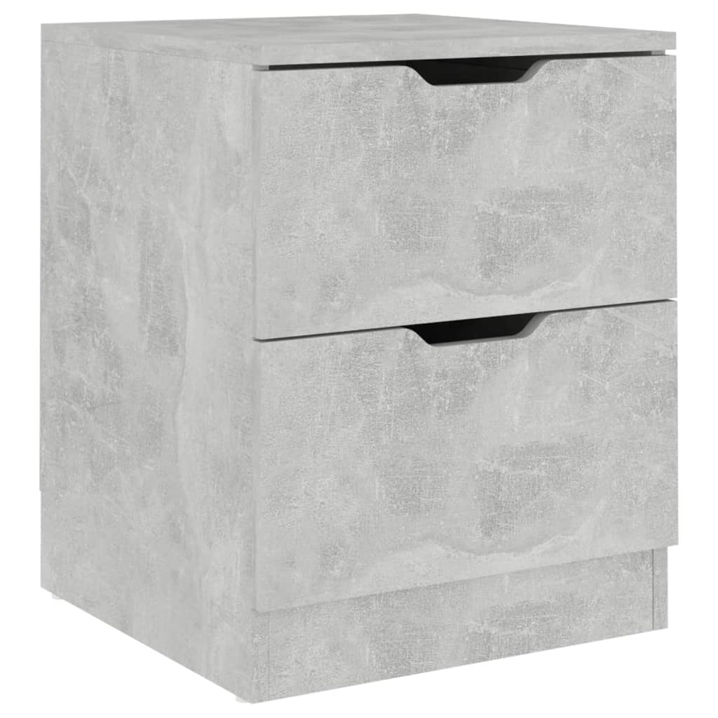 vidaXL Noptieră, gri beton, 40x40x50 cm, lemn prelucrat