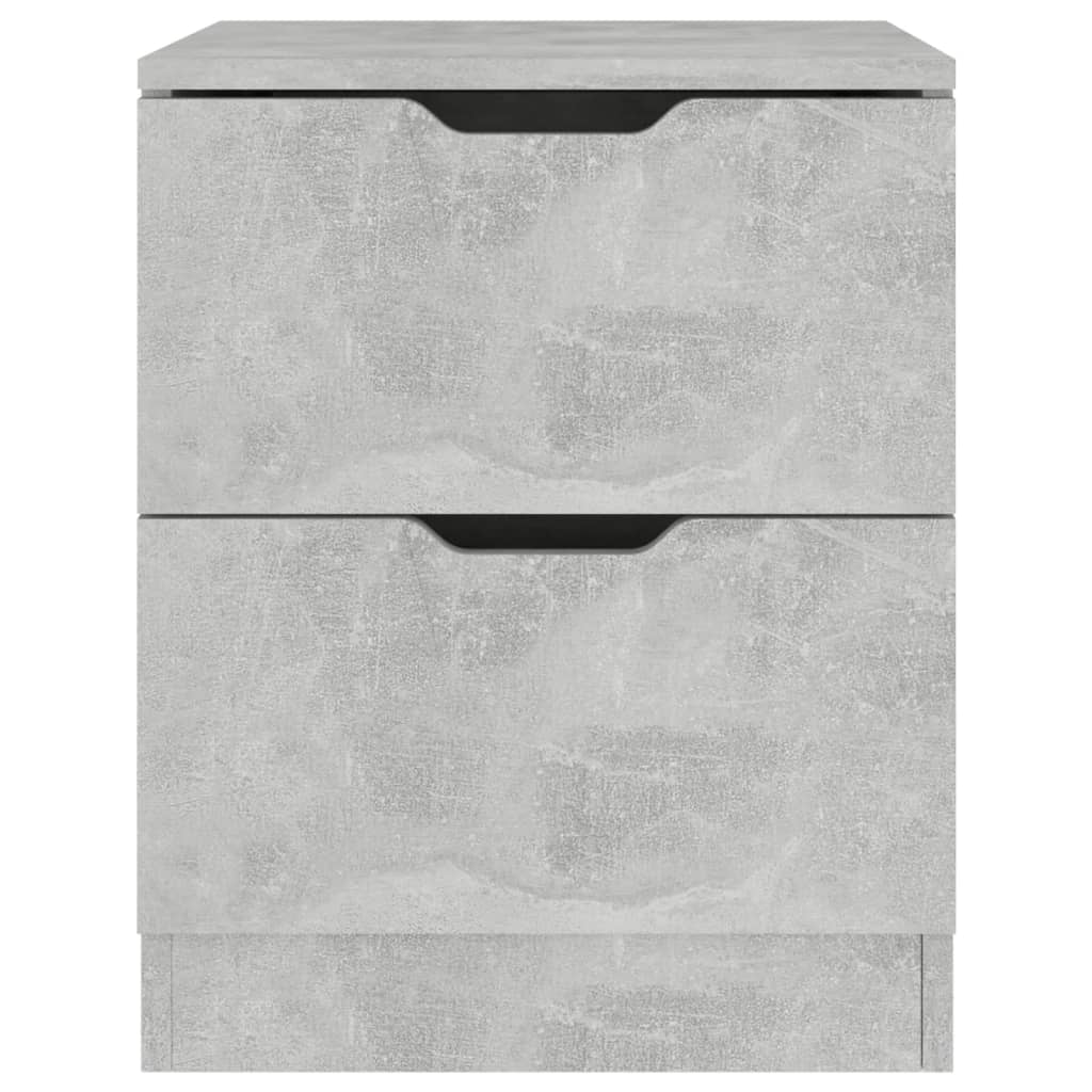 vidaXL Noptieră, gri beton, 40x40x50 cm, lemn prelucrat