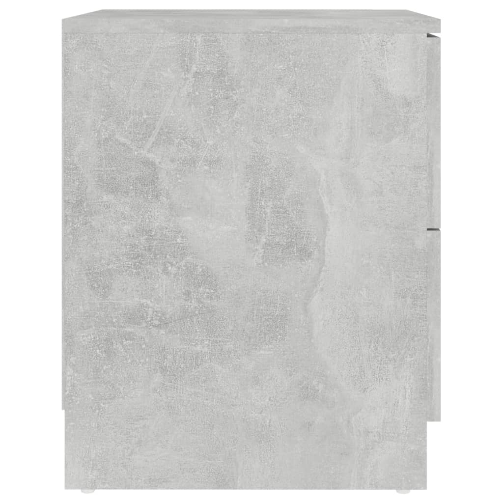 vidaXL Noptieră, gri beton, 40x40x50 cm, lemn prelucrat