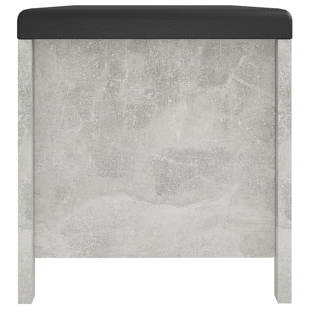 vidaXL Cutie depozitare pernă gri beton, 105x40x45 cm, lemn prelucrat vidaXL Cutie depozitare pernă gri beton, 105x40x45 cm, lemn prelucrat