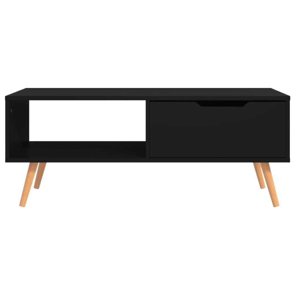 vidaXL Măsuță de cafea, negru, 100x49,5x43 cm, lemn prelucrat vidaXL Măsuță de cafea, negru, 100x49,5x43 cm, lemn prelucrat