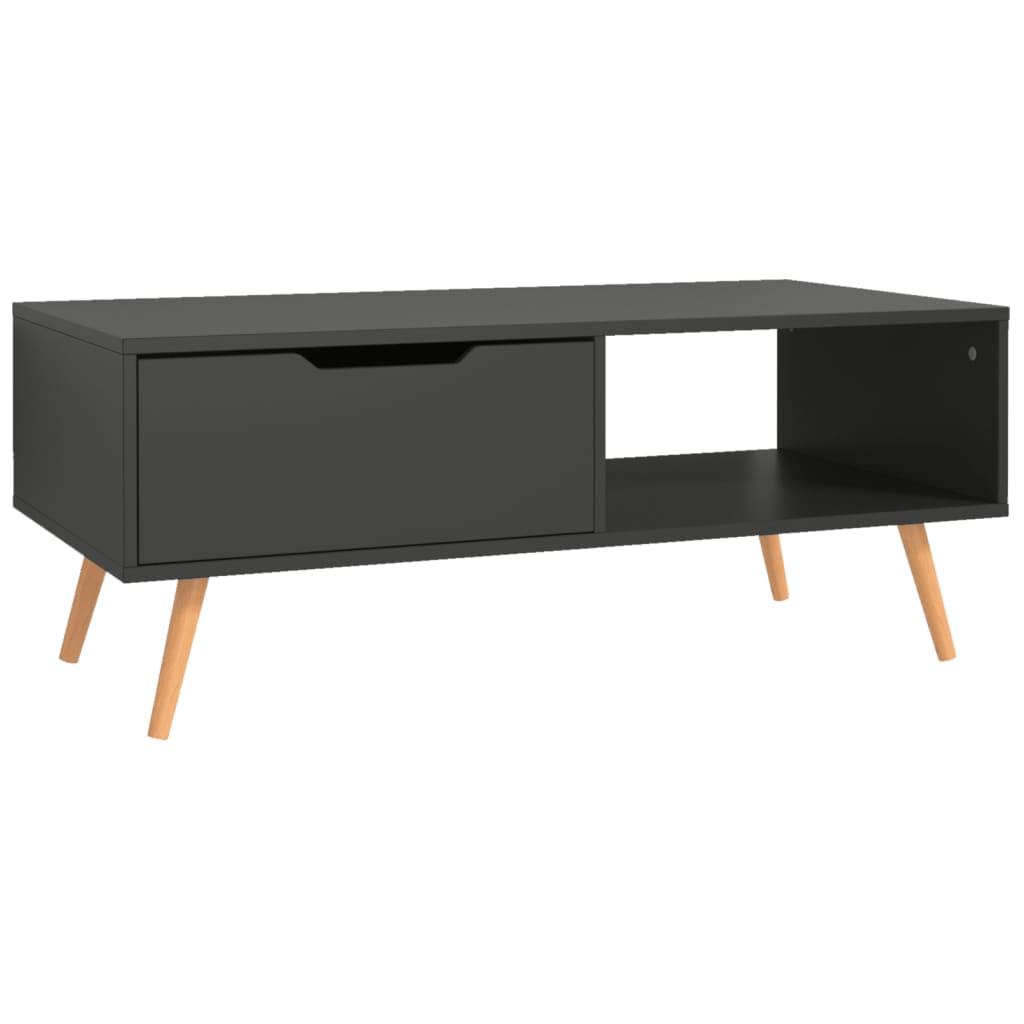 vidaXL Măsuță de cafea, gri, 100x49,5x43 cm, lemn prelucrat vidaXL Măsuță de cafea, gri, 100x49,5x43 cm, lemn prelucrat