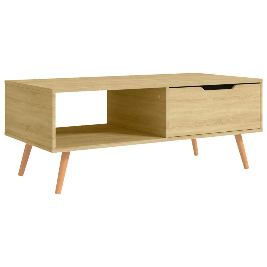 vidaXL Măsuță de cafea, stejar sonoma, 100x49,5x43 cm, lemn prelucrat vidaXL Măsuță de cafea, stejar sonoma, 100x49,5x43 cm, lemn prelucrat